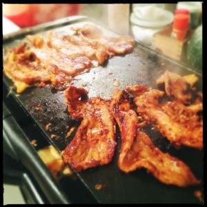 Mmmm...pork belly!  Problem is my house smelled like a Korean BBQ restaurant after.  Wait...is that really a problem??